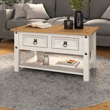Corona White Coffee Table with