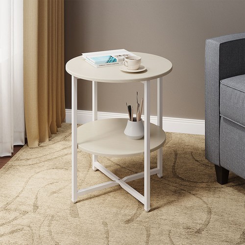Small round sofa side - side, table