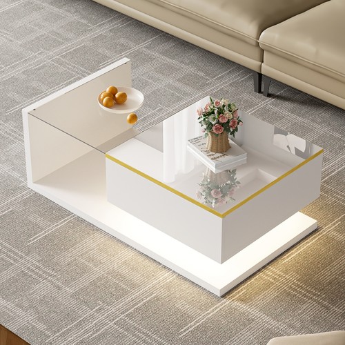 Coffee table with led - table,