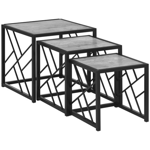 Homcom set nesting coffee - homcom,