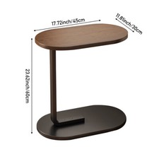 C-Shaped End Side Table Coffee